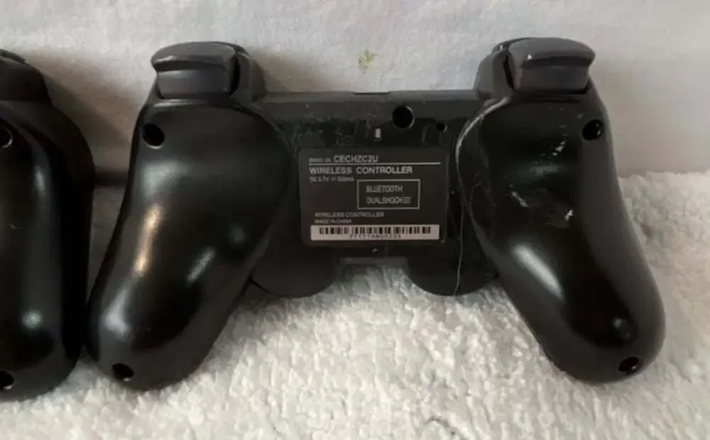 Set of 2 Generic Wireless P3 Controllers for‎ PlayStation 3 Black